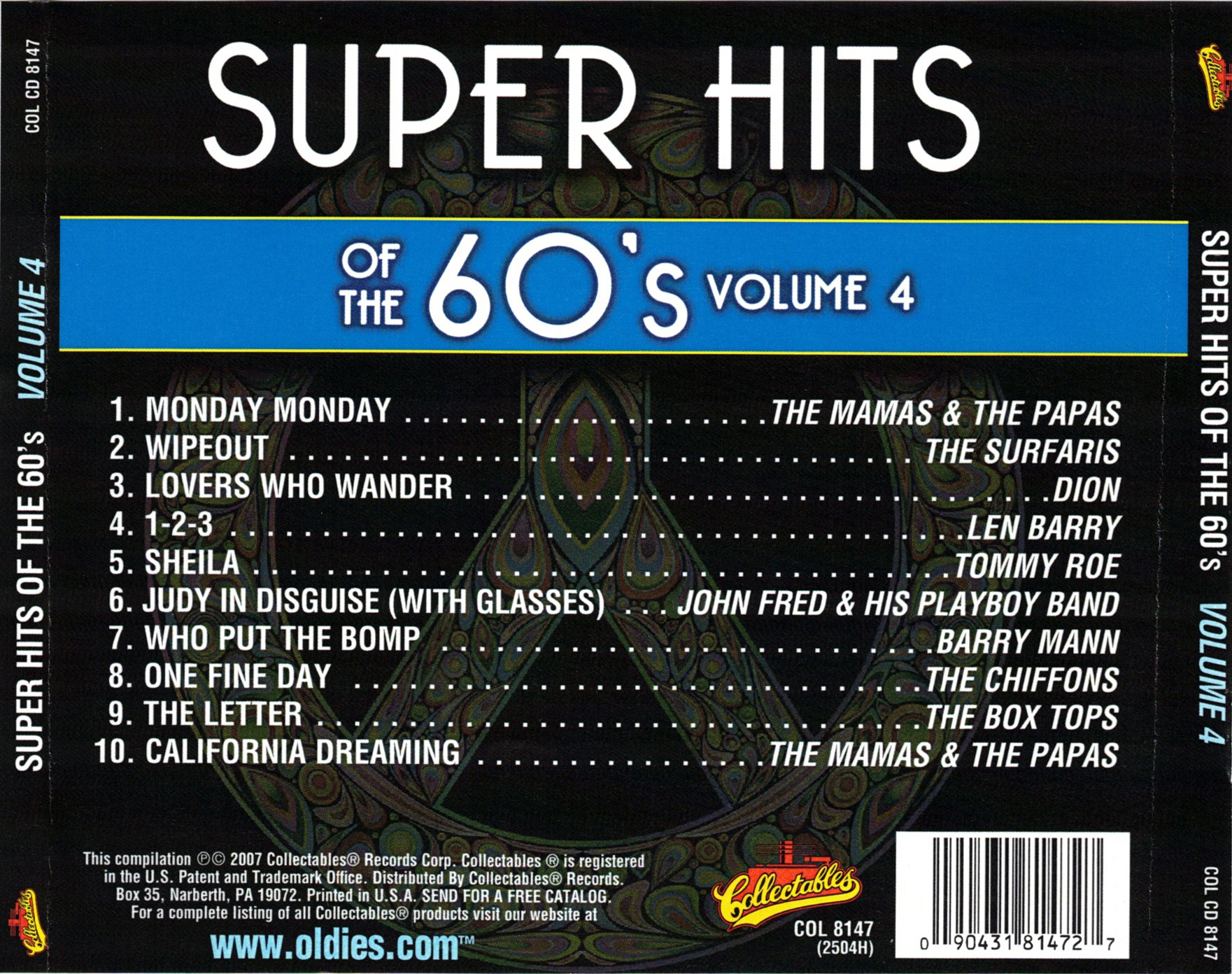 Super Hits Of The 60's, Volume 4 - Click Image to Close