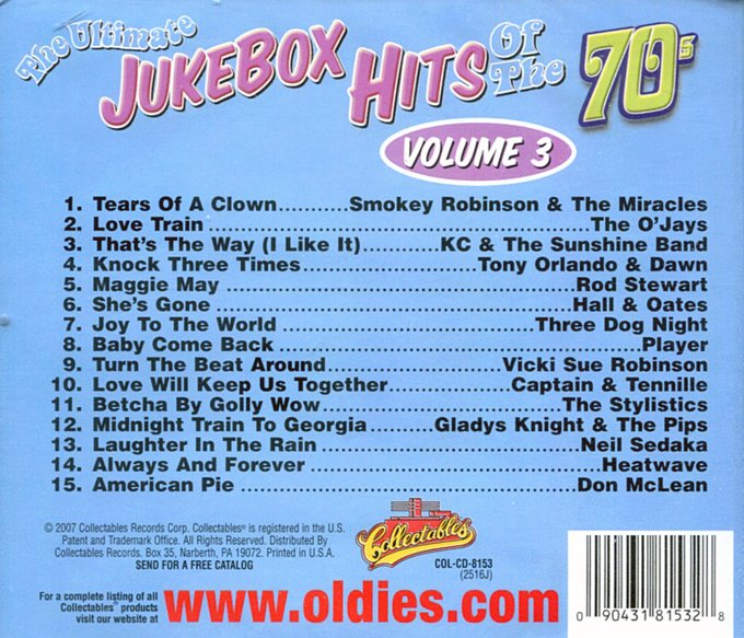 Ultimate Jukebox Hits Of The 70s, Volume 3