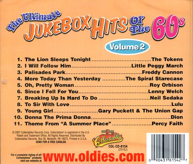 Ultimate Jukebox Hits Of The 60s, Volume 2 - Click Image to Close