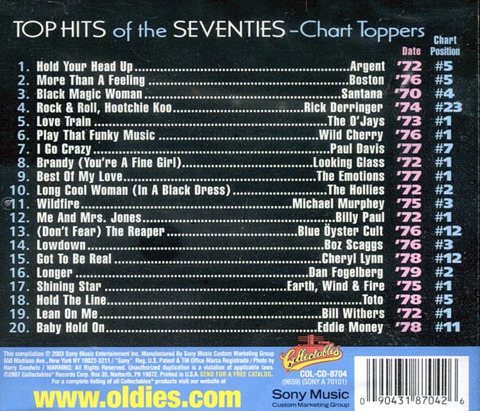 (image for) Top Hits Of The 70s- Chart Toppers