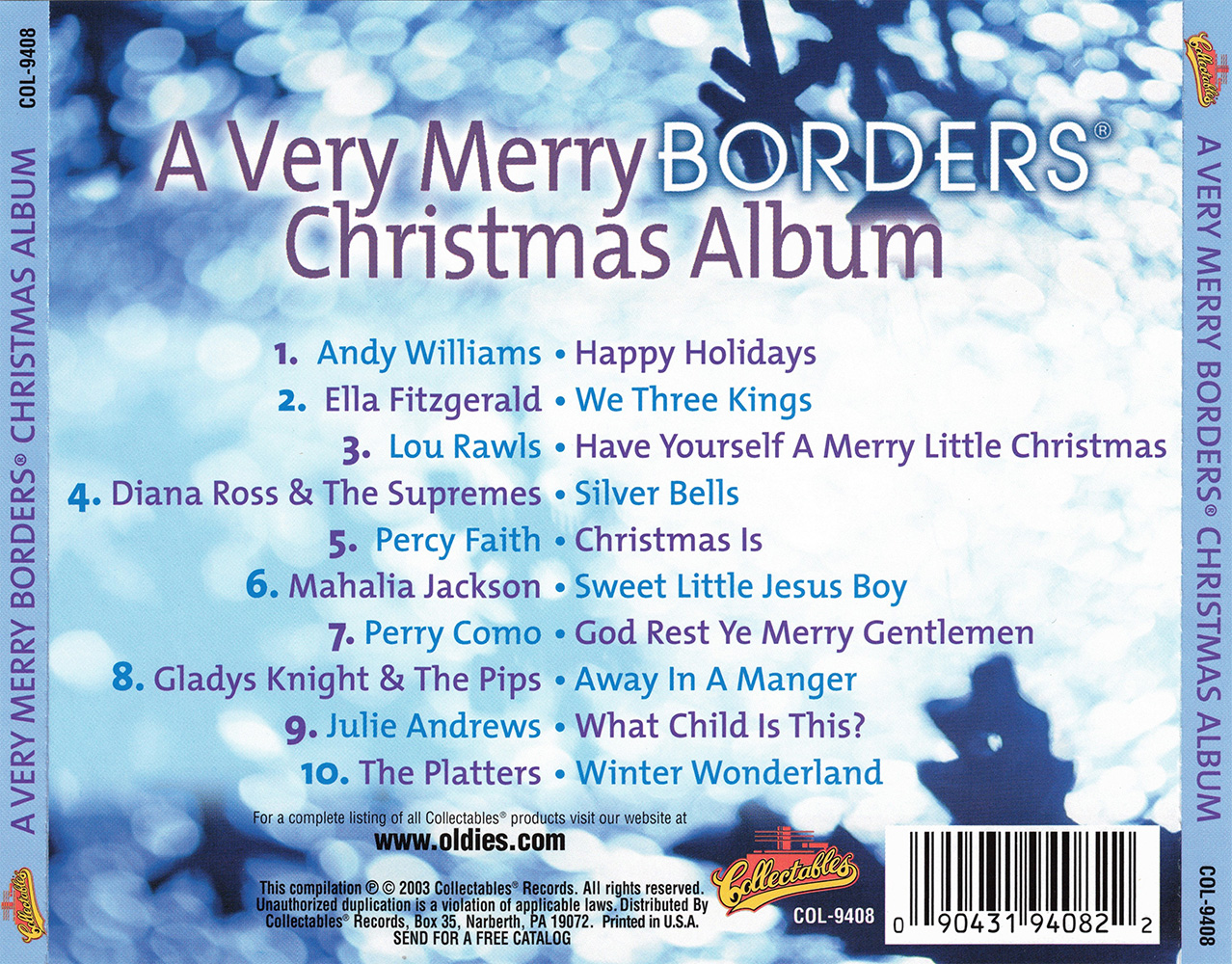 A Very Merry Borders Christmas Album - Click Image to Close