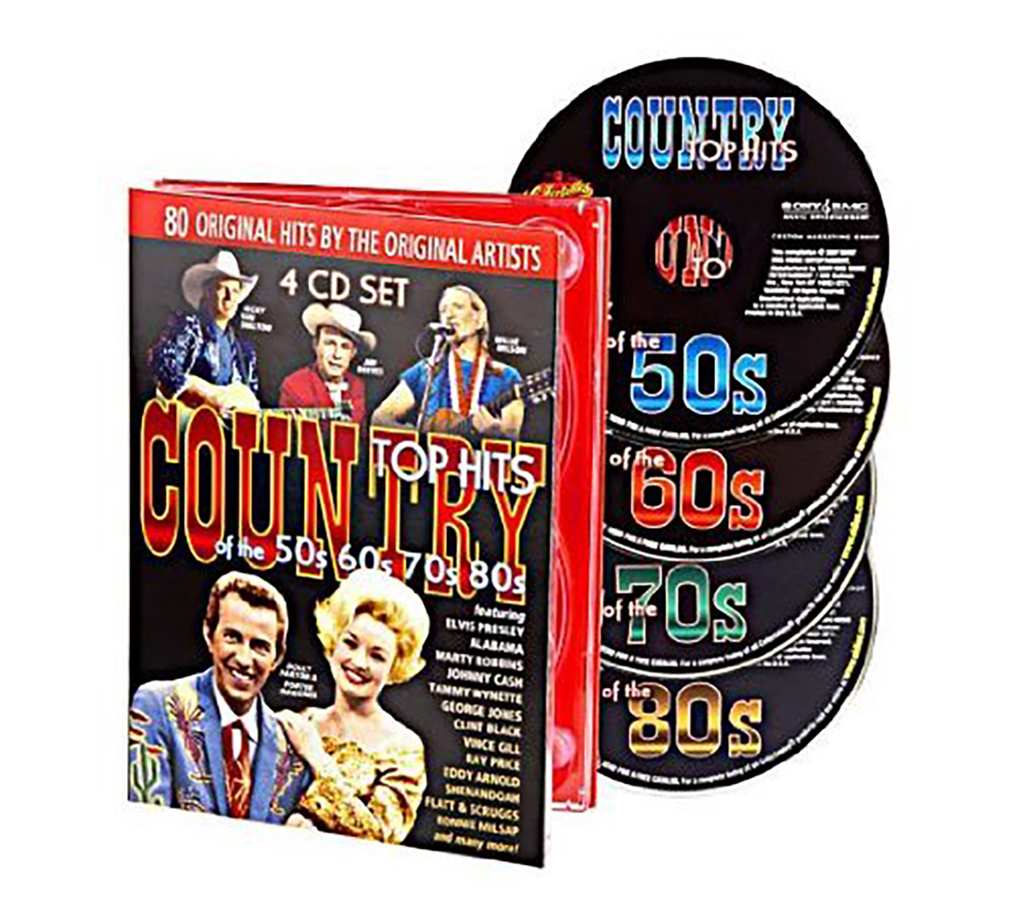 Country Top Hits Of The 50s, 60s, 70s, 80s (4 CD)