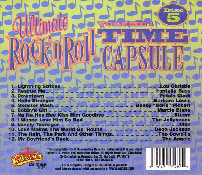 Ultimate Rock 'N Roll Time Capsule, Volume 1 - Disc 5