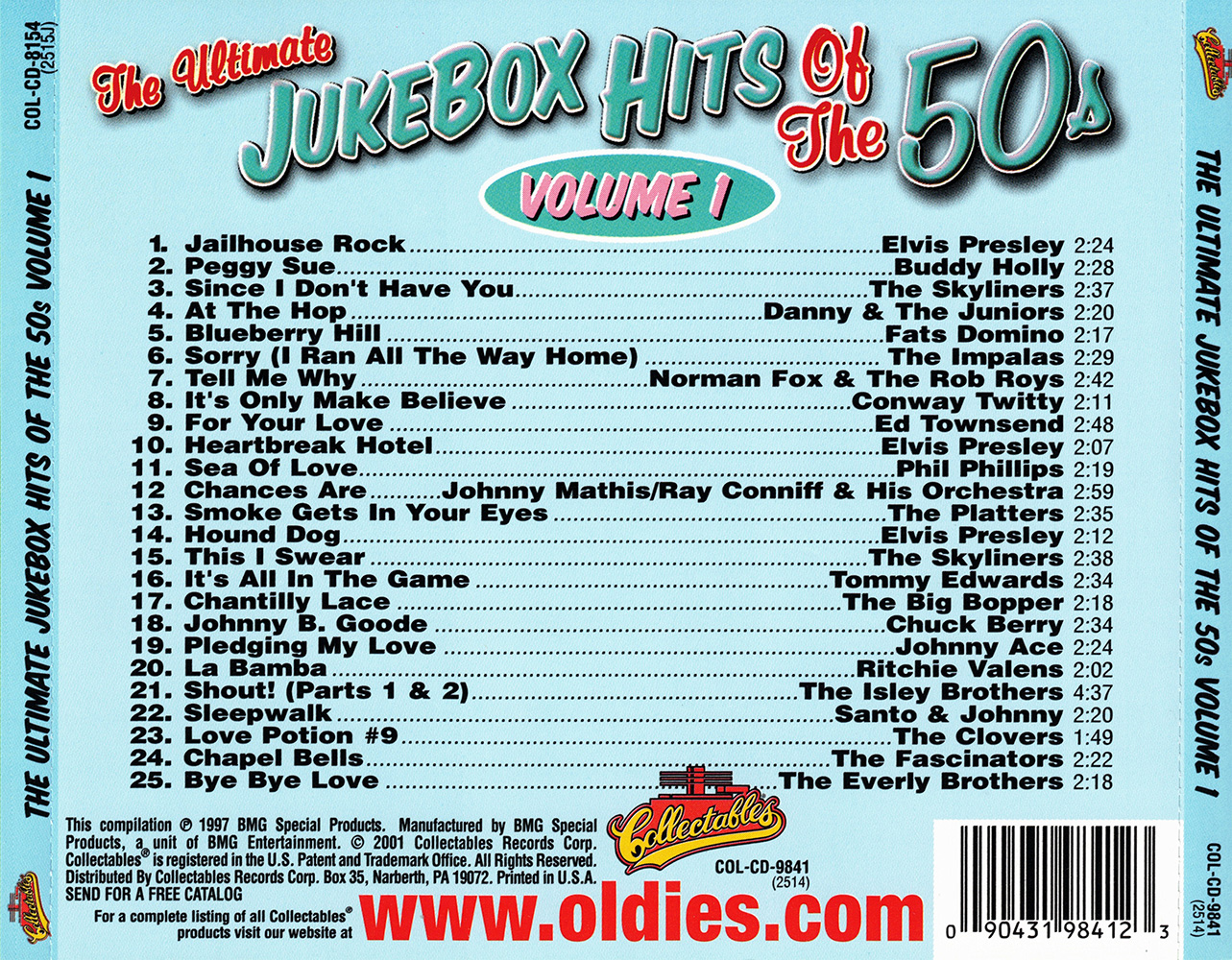 (image for) Ultimate Jukebox Hits Of The 50's, Vol. 1