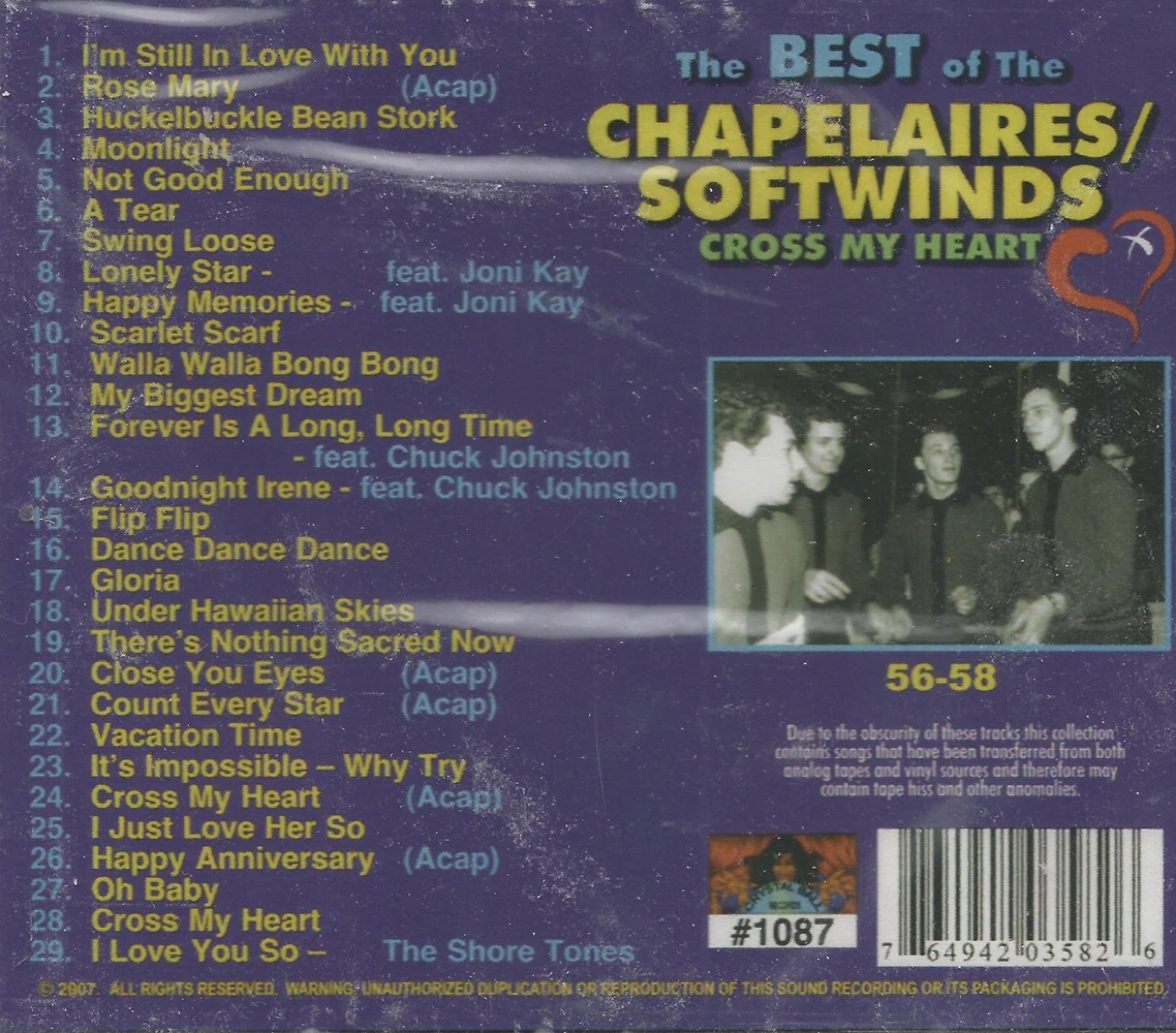 (image for) Cross My Heart: Best of The Chapelaires / Softwinds