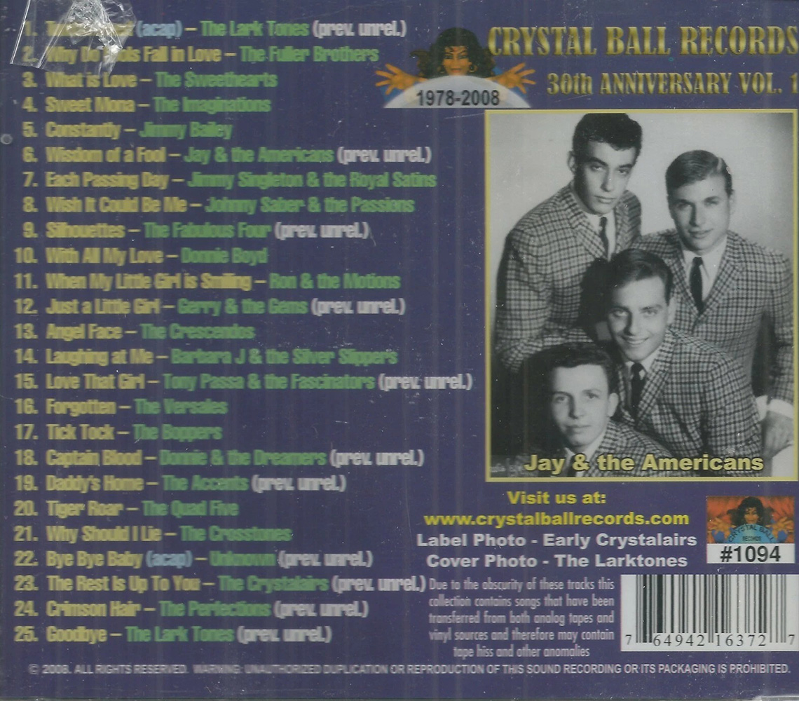 (image for) Crystal Ball Records 30th Anniversary, Vol 1