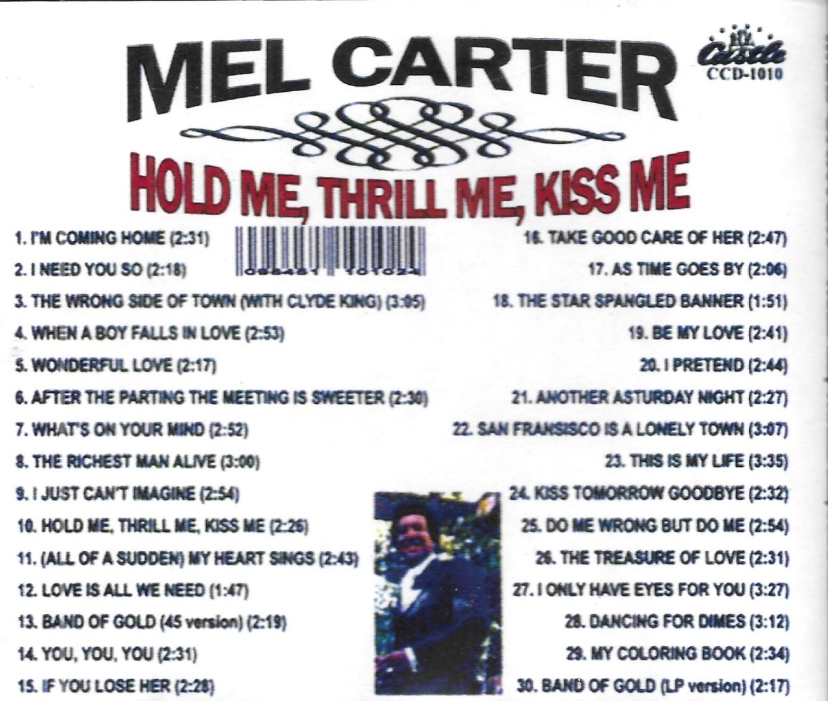 (image for) Hold Me, Thrill Me, Kiss Me: The Best of Mel Carter