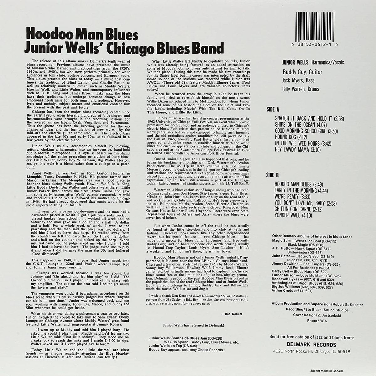 Hoodoo Man Blues (Limited Edition 180G Blue Vinyl)