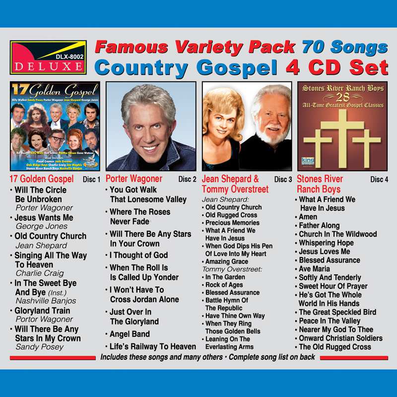 Famous Variety Pack-Country Gospel (4 CD Set)