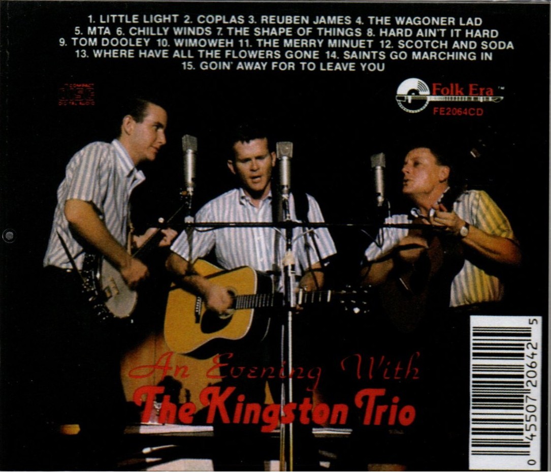 (image for) An Evening with The Kingston Trio: Live in 1962