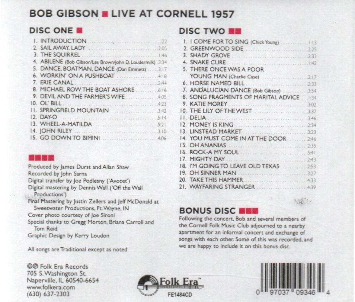 (image for) Live At Cornell, 1957 (3 CD)