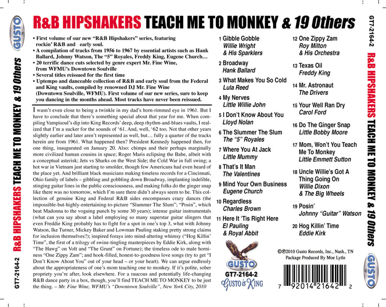 (image for) R&B Hipshakers-Teach Me To Monkey... And 19 Others