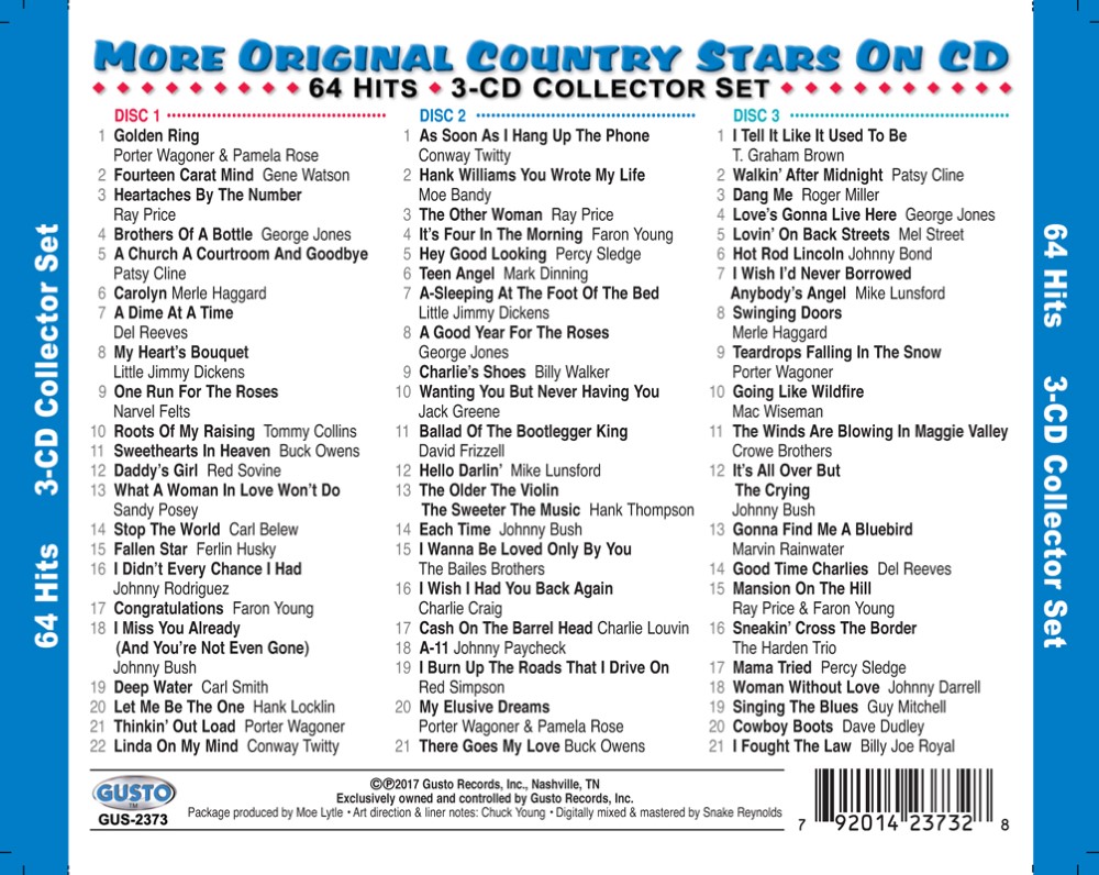 More Original Country Stars On CD (3 CD)