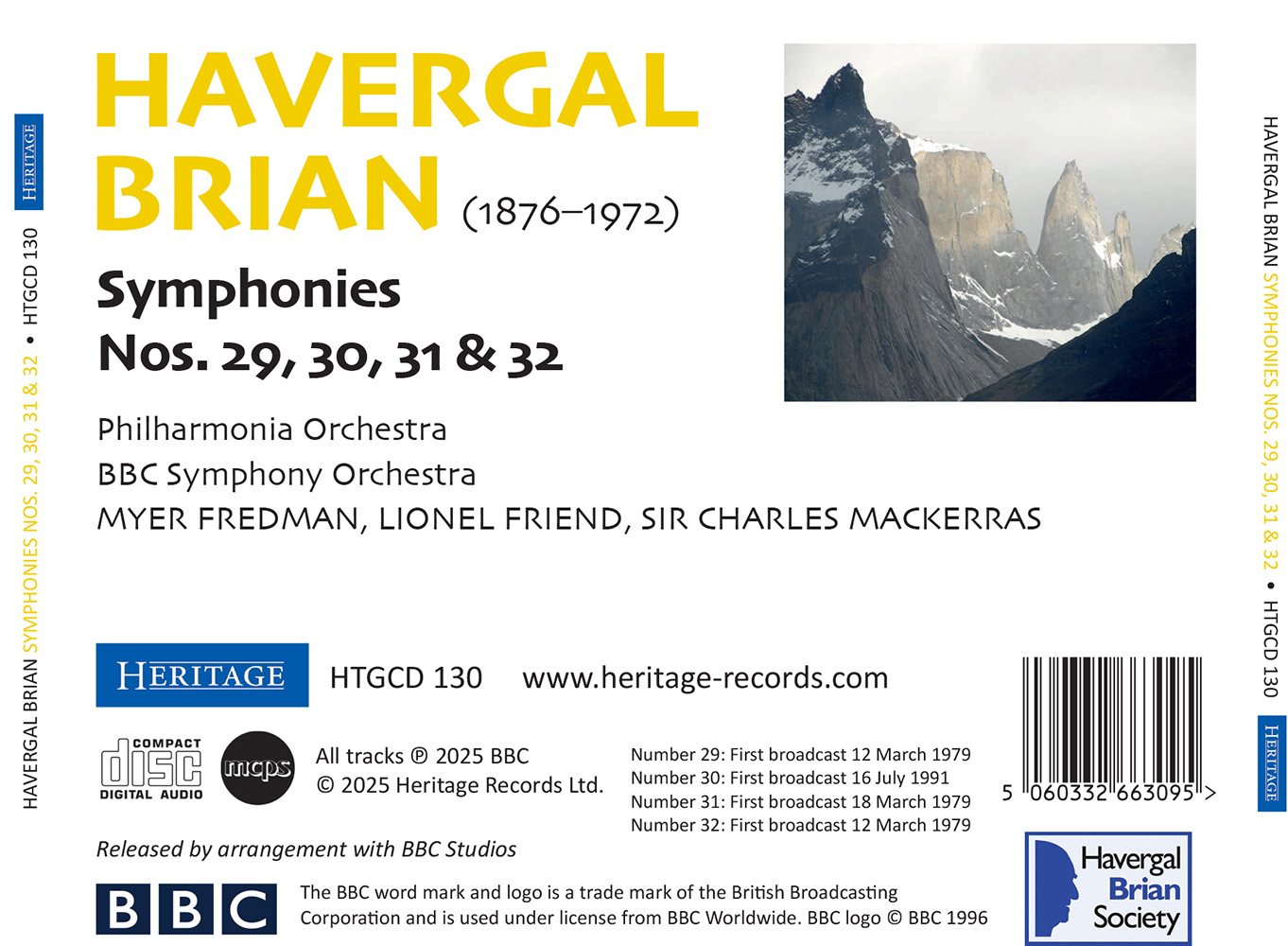 (image for) Havergal Brian-Symphonies Nos 29, 30, 31, 32