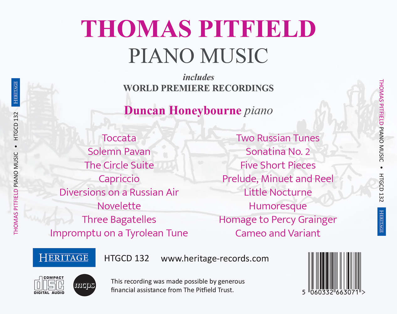 (image for) Thomas Pitfield-Piano Music