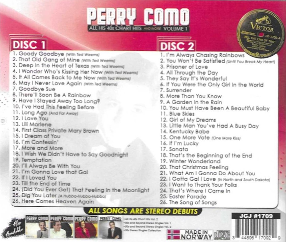 (image for) All His 40s Chart Hits and More, Vol. 1 (2 CD)