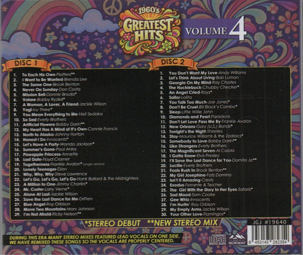 (image for) 1960's Greatest Hits, Vol. 4 (2 CD)