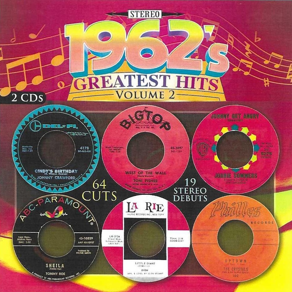 (image for) 1962's Greatest Hits, Vol. 2 (64 Cuts, 19 Stereo Debuts) (2 CD)