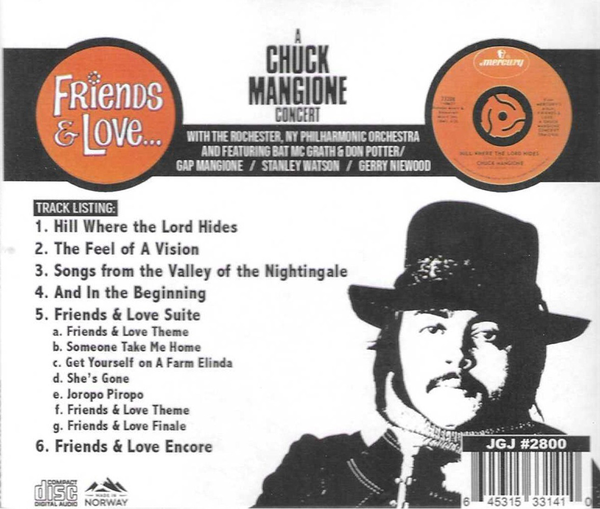 (image for) Friends & Love-A Chuck Mangione Concert (2 LPs on 1 CD)