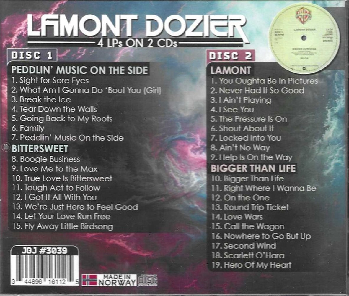 (image for) 4 LPs on 2 CDs - Peddlin Music + Bittersweet + Lamont + Bigger Than Life (2 CD)