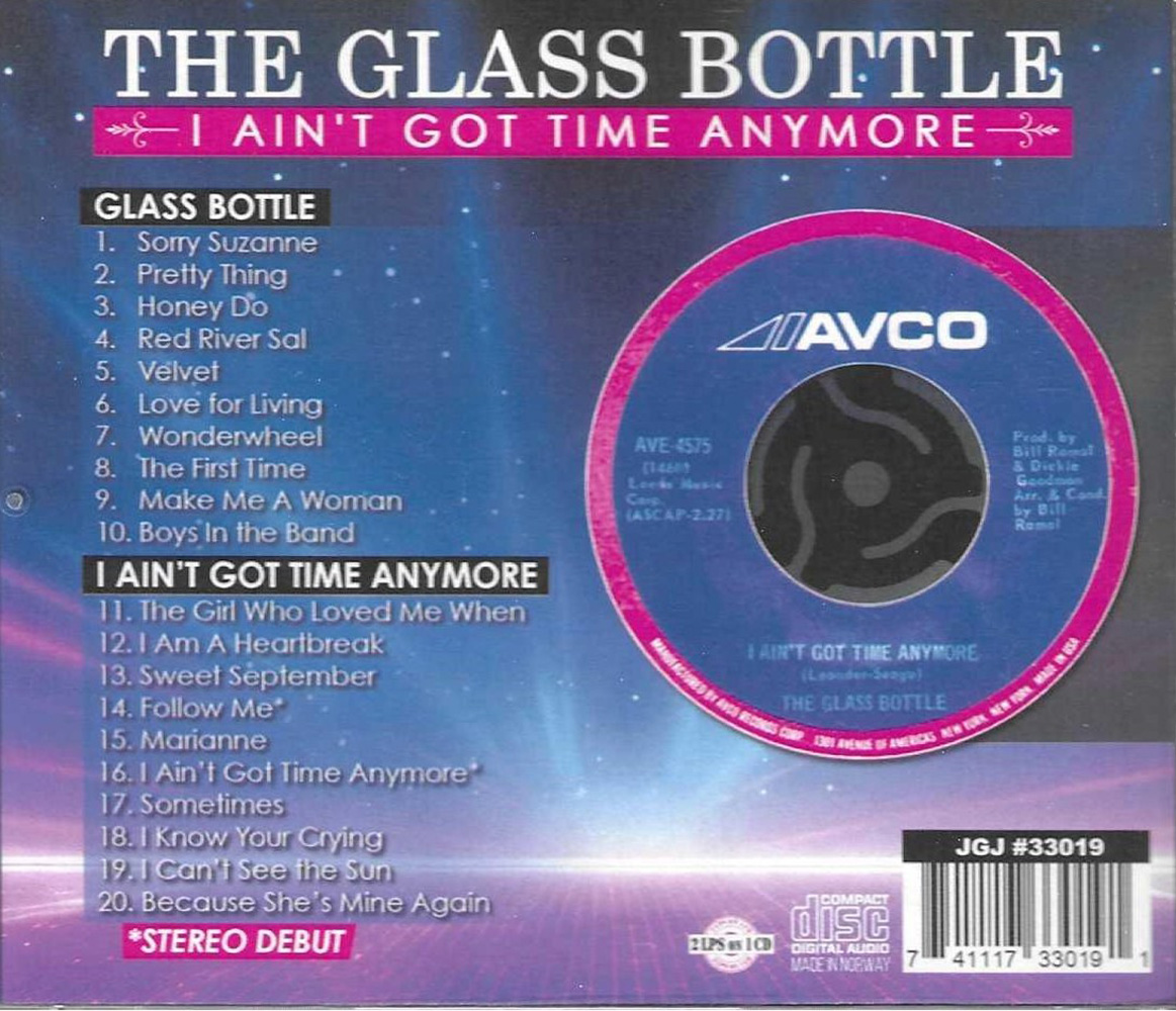 (image for) 2 LPs on 1 CD (Glass Bottle & I Ain't Got Time Anymore)