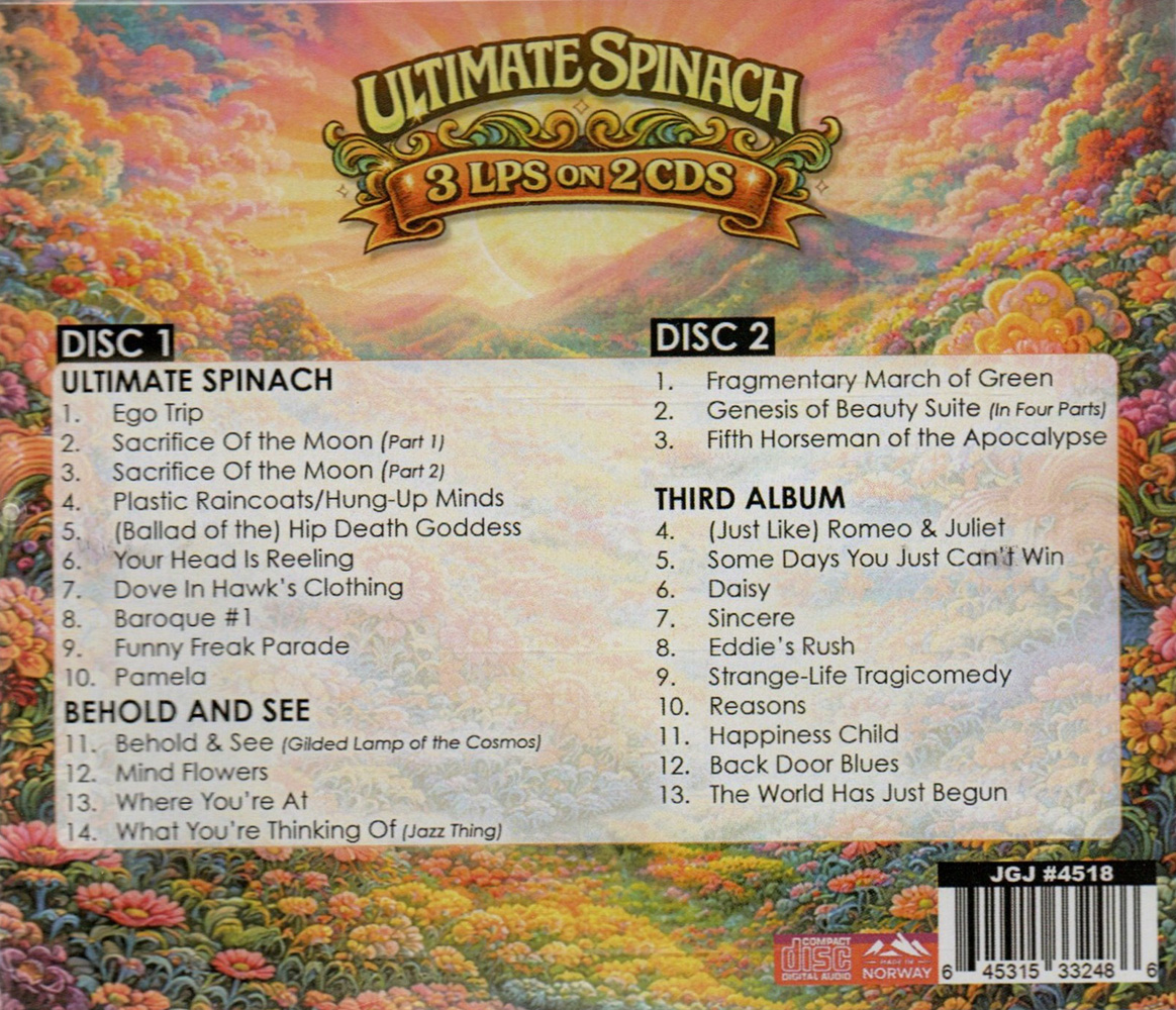 (image for) 3 LPs on 2 CDs: Ultimate Spinach / Behold & See / Third Album (2 CD)