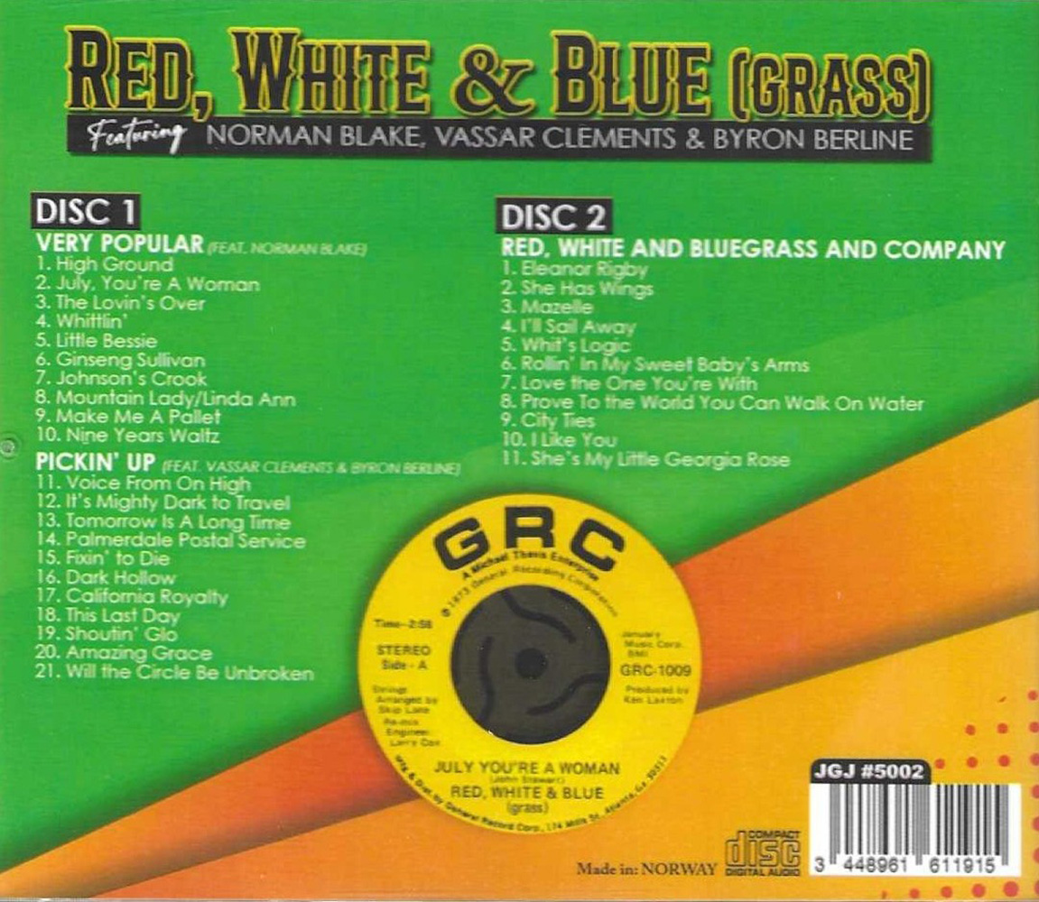 (image for) Red, White & Blue (Grass) - 3 LPs on 2 CDs (2 CD)