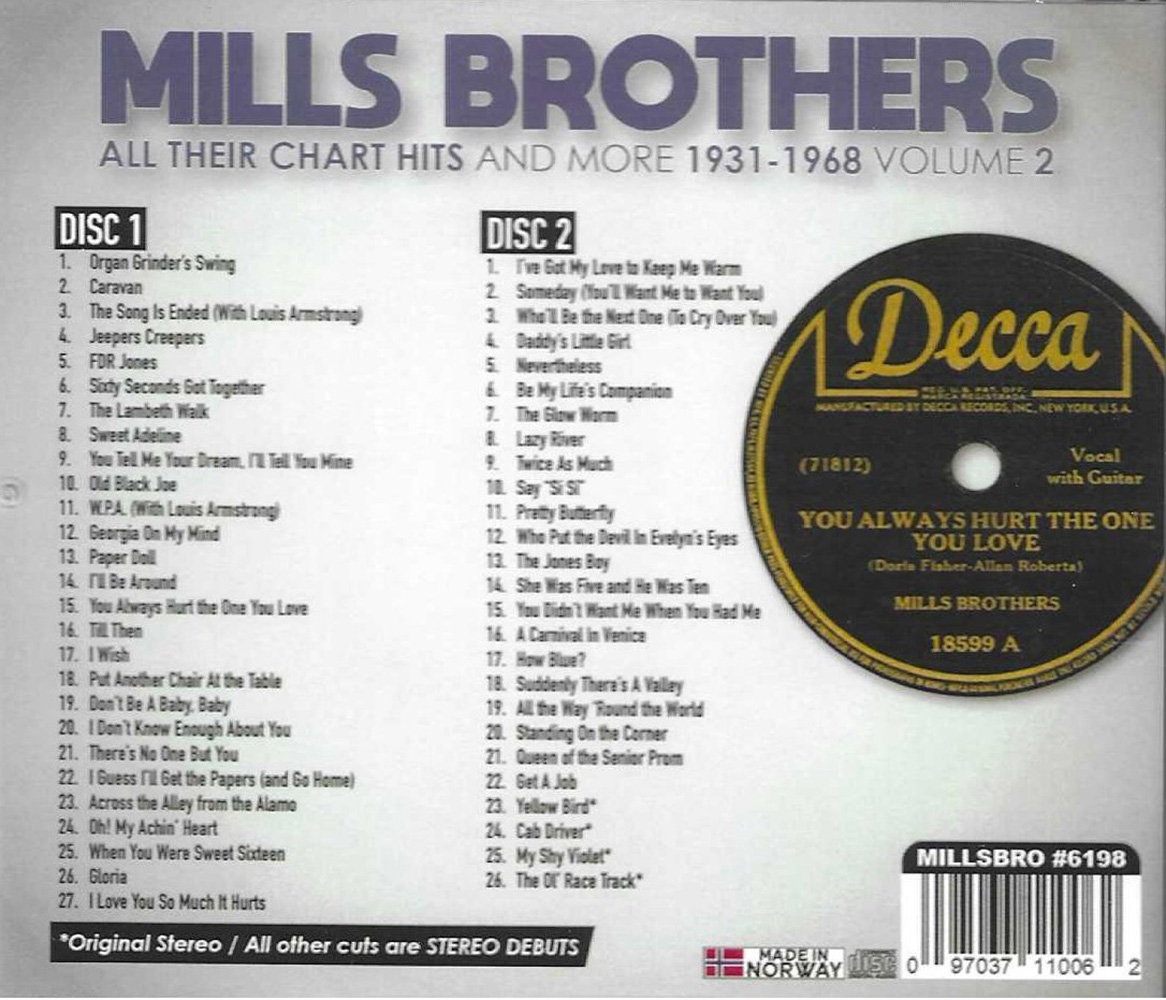 (image for) All Their Chart Hits & More 1961-1968, Vol. 2 (53 Cuts-49 Stereo Debuts) (2 CD)