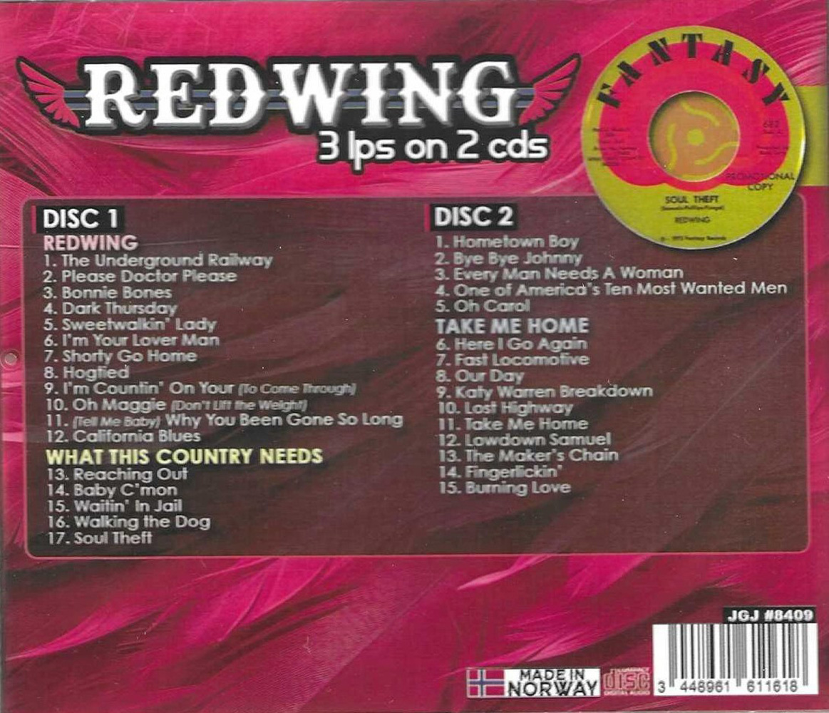(image for) 3 LPs on 2 CDs (Redwing, What This Country Needs, Take Me Home) (2 CD)