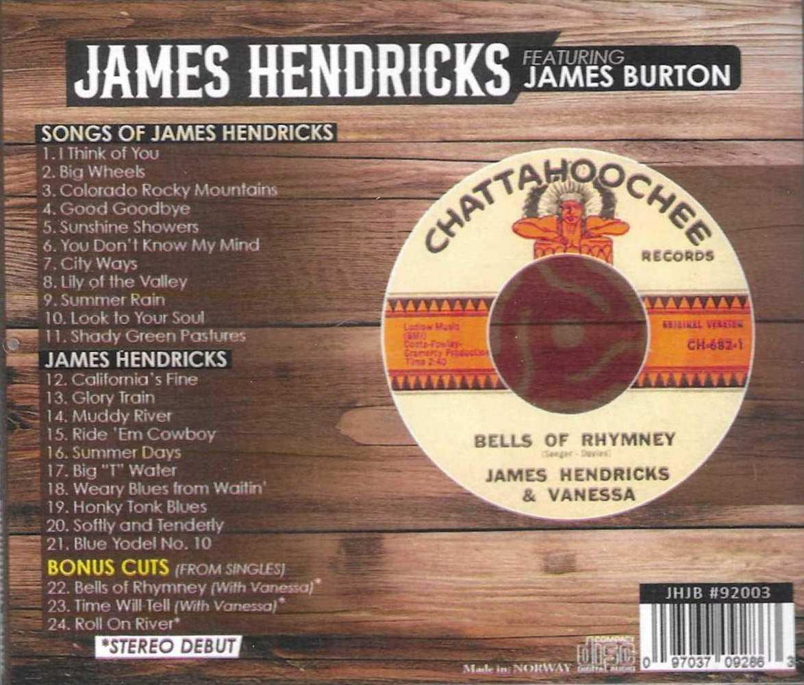 (image for) 2 LPs on 1 CD (Songs of James Hendricks & James Hendricks)