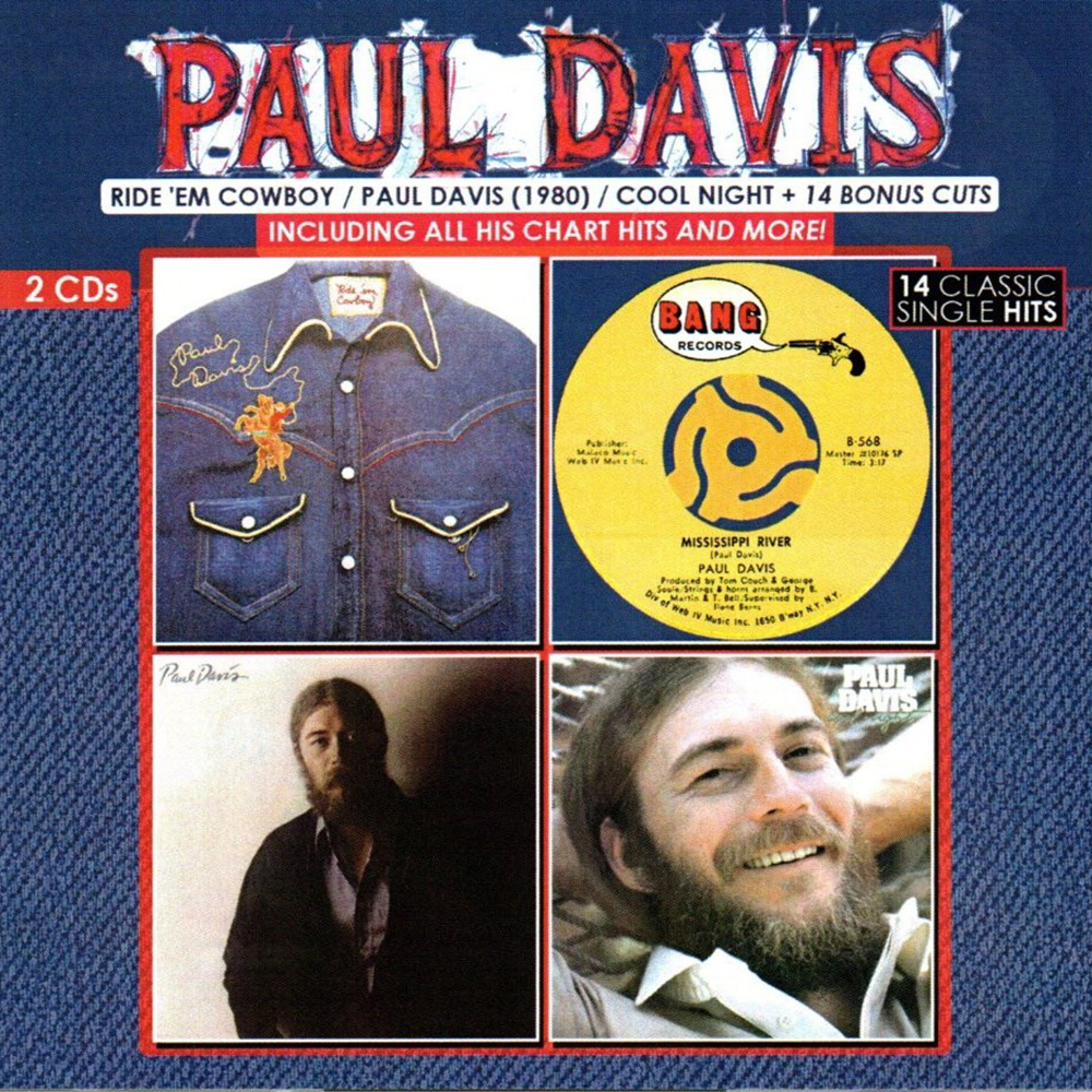 (image for) Ride 'Em Cowboy / Paul Davis (1980) / Cool Night + 14 Bonus Cuts (2 CD)