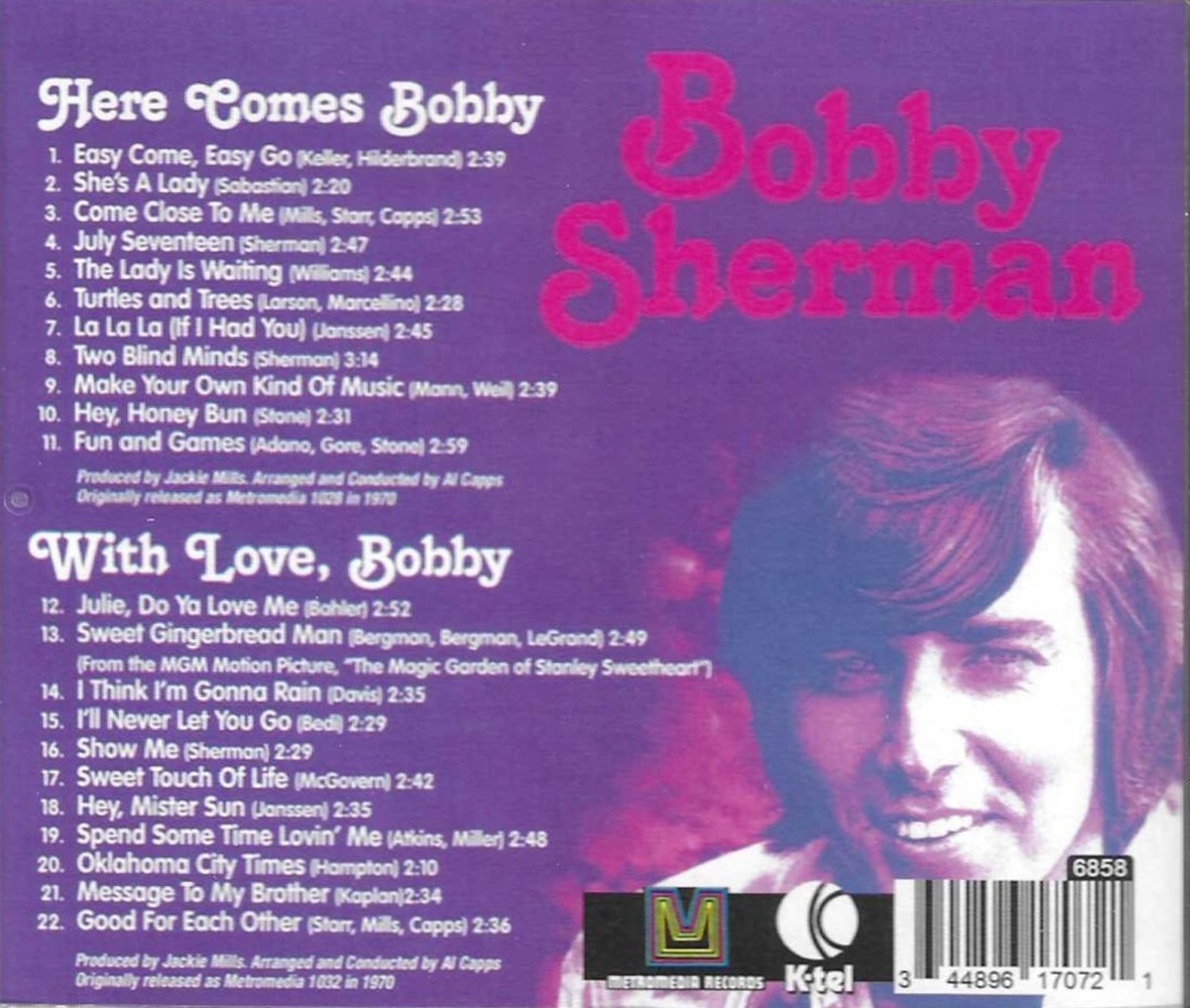 (image for) 2 LPs on 1 CD-Here Comes Bobby+With Love, Bobby