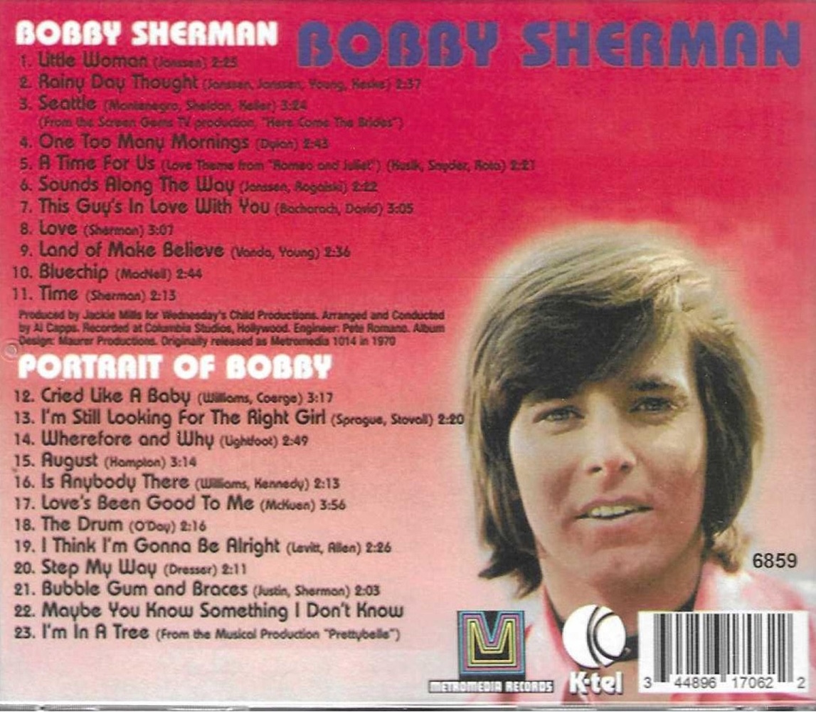 (image for) 2 LPs on 1 CD-Bobby Sherman+Portrait of Bobby