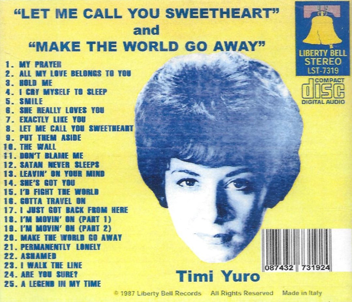 (image for) Let Me Call You Sweetheart-Make The World Go Away (2 LPs on 1 CD)