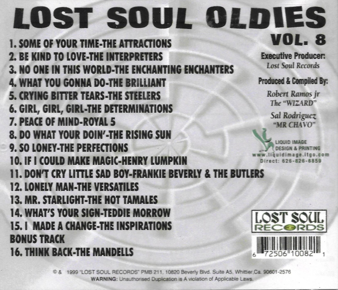 (image for) Lost Soul Oldies, Vol. 8 (Versatiles-Perfections-Royal 5 & More)