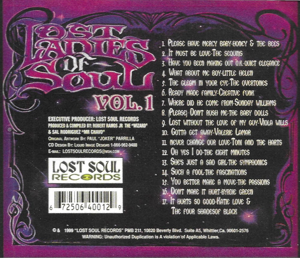 (image for) Lost Ladies Of Soul, Vol. 1 (Baby Dolls-Overtones-Sequins & More) 17 Cuts