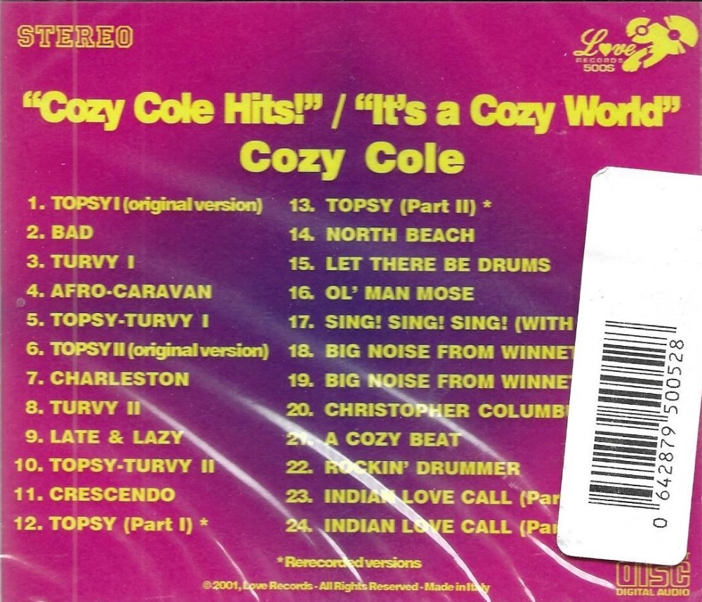 Cozy Cole Hits! - It's a Cozy World - Click Image to Close