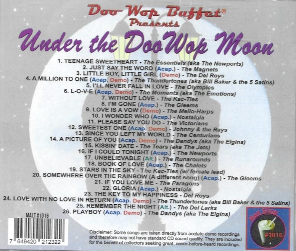 (image for) Under The Doo Wop Moon