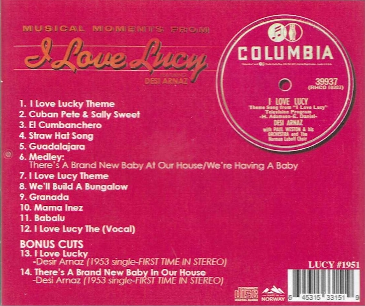 (image for) Musical Moments from I Love Lucy + 2 Bonus Cuts Feat. Desi Arnaz