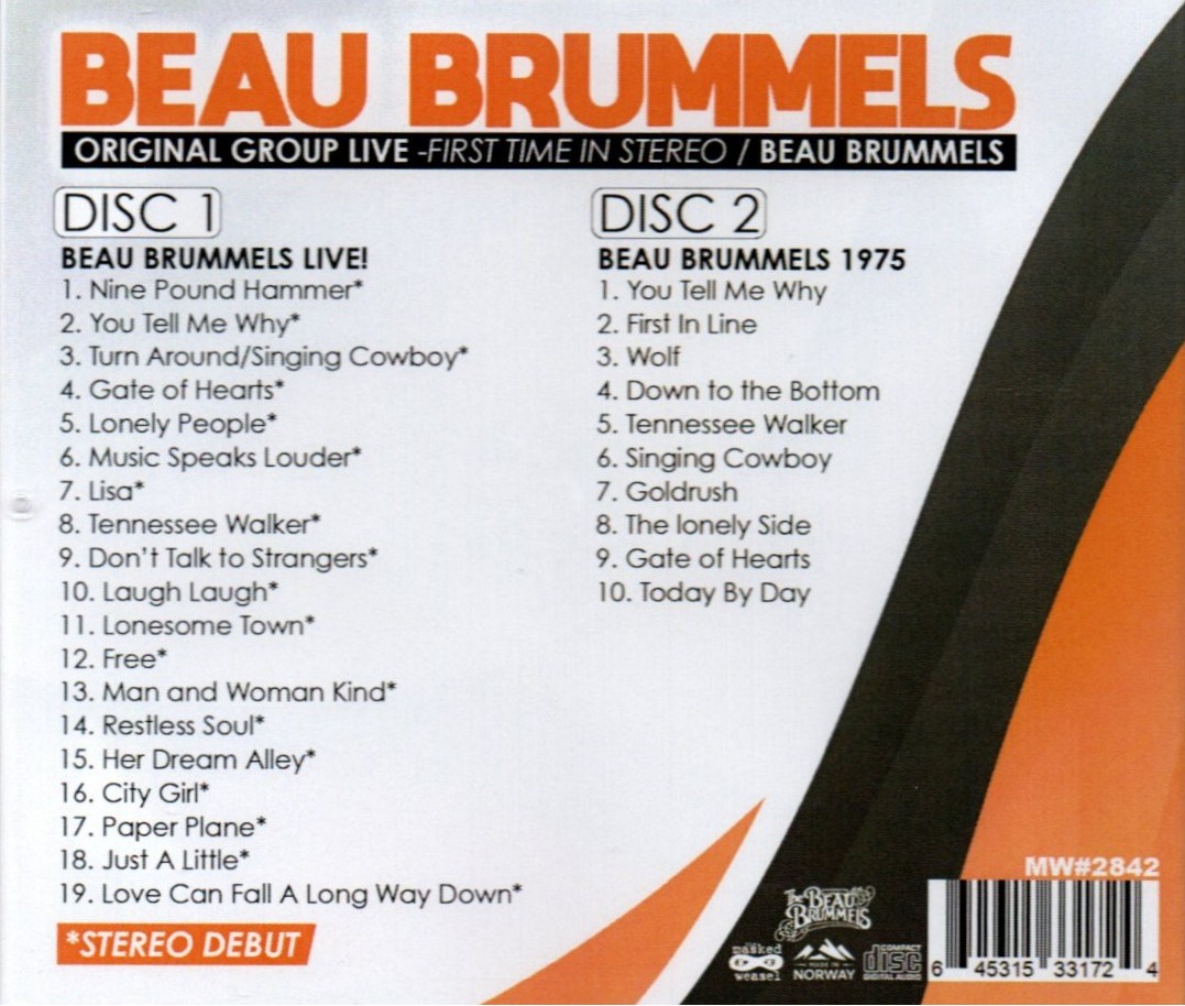 (image for) Original Group Live - First Time in Stereo / Beau Brummels (2 CD)