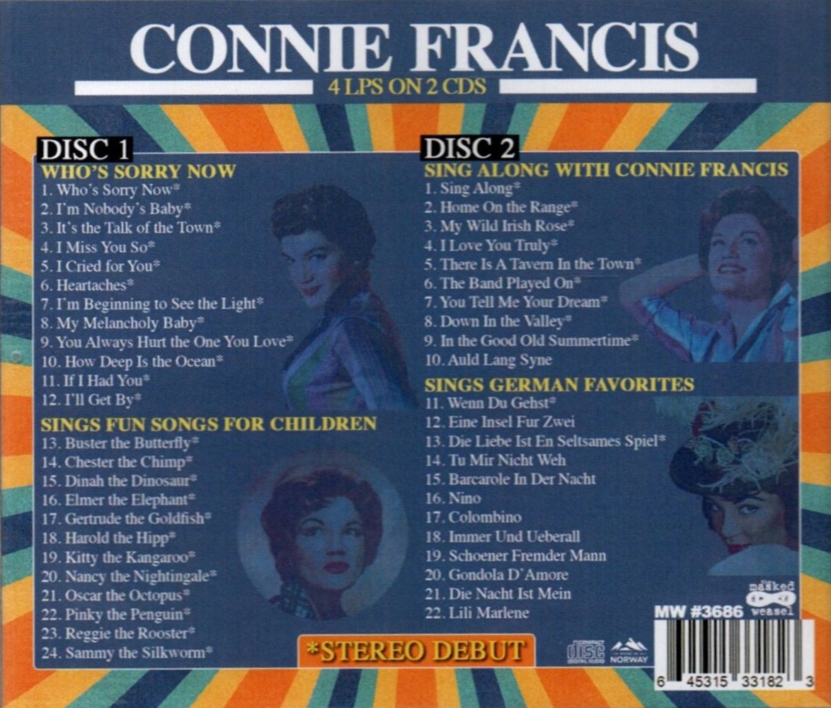 (image for) 4 LPs on 2 CDs: Who's Sorry Now / For Children / Sing Along / German Favorites (2 CD)