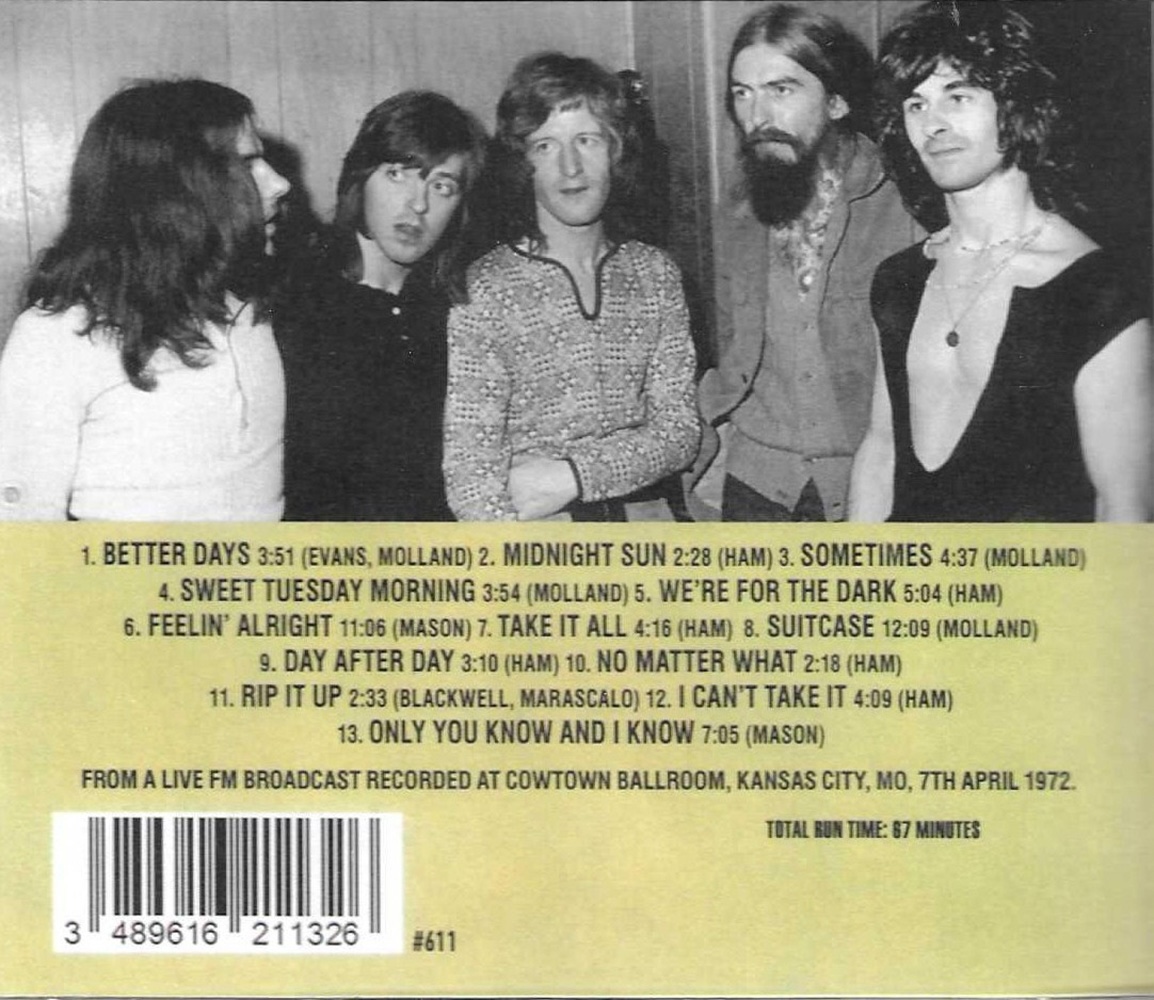 (image for) Kansas City 1972-Live FM Broadcast from the Cowtown Ballroom