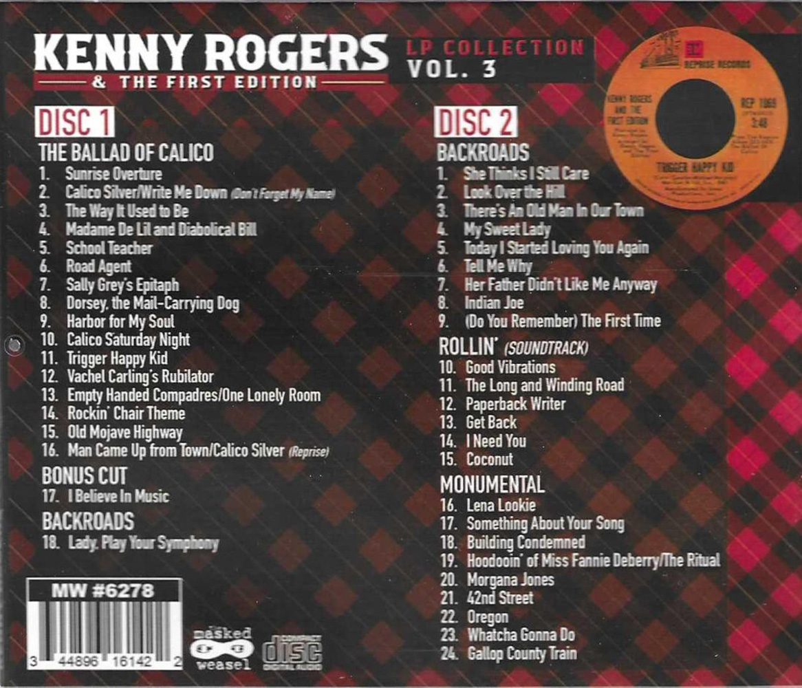 (image for) LP Collection, Vol. 3 - Ballad of Calico + Backroads + Rollin' + Monumental (2 CD)