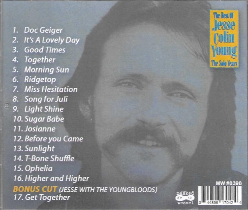 (image for) Best of Jesse Colin Young - The Solo Years + 1 Bonus Cut