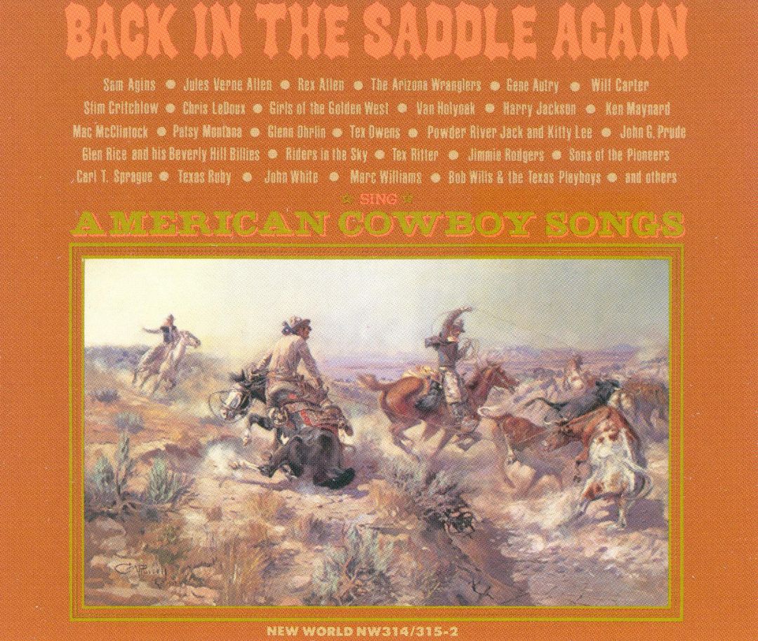 Back In The Saddle Again-American Cowboy Songs