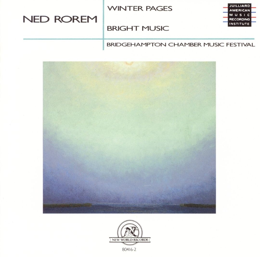 Ned Rorem-Winter Pages / Bright Music