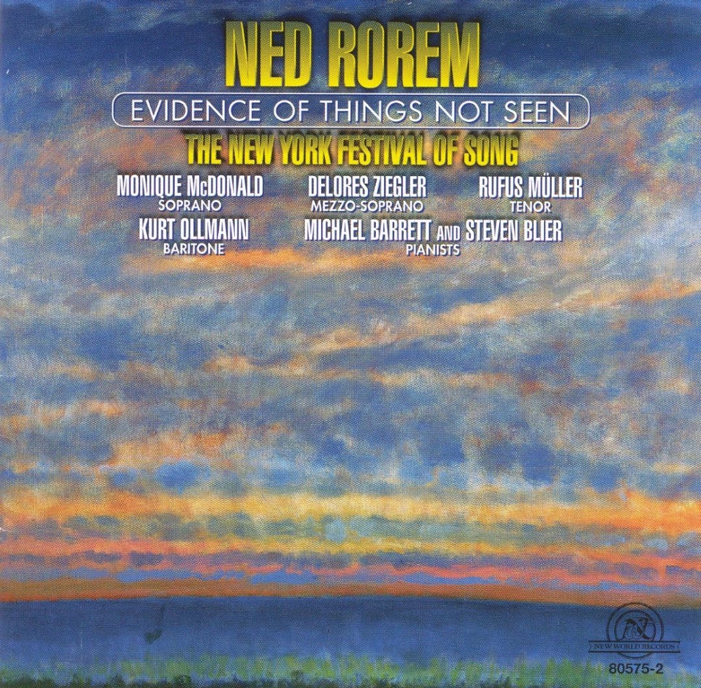 Ned Rorem-Evidence Of Things Not Seen (2 CD)