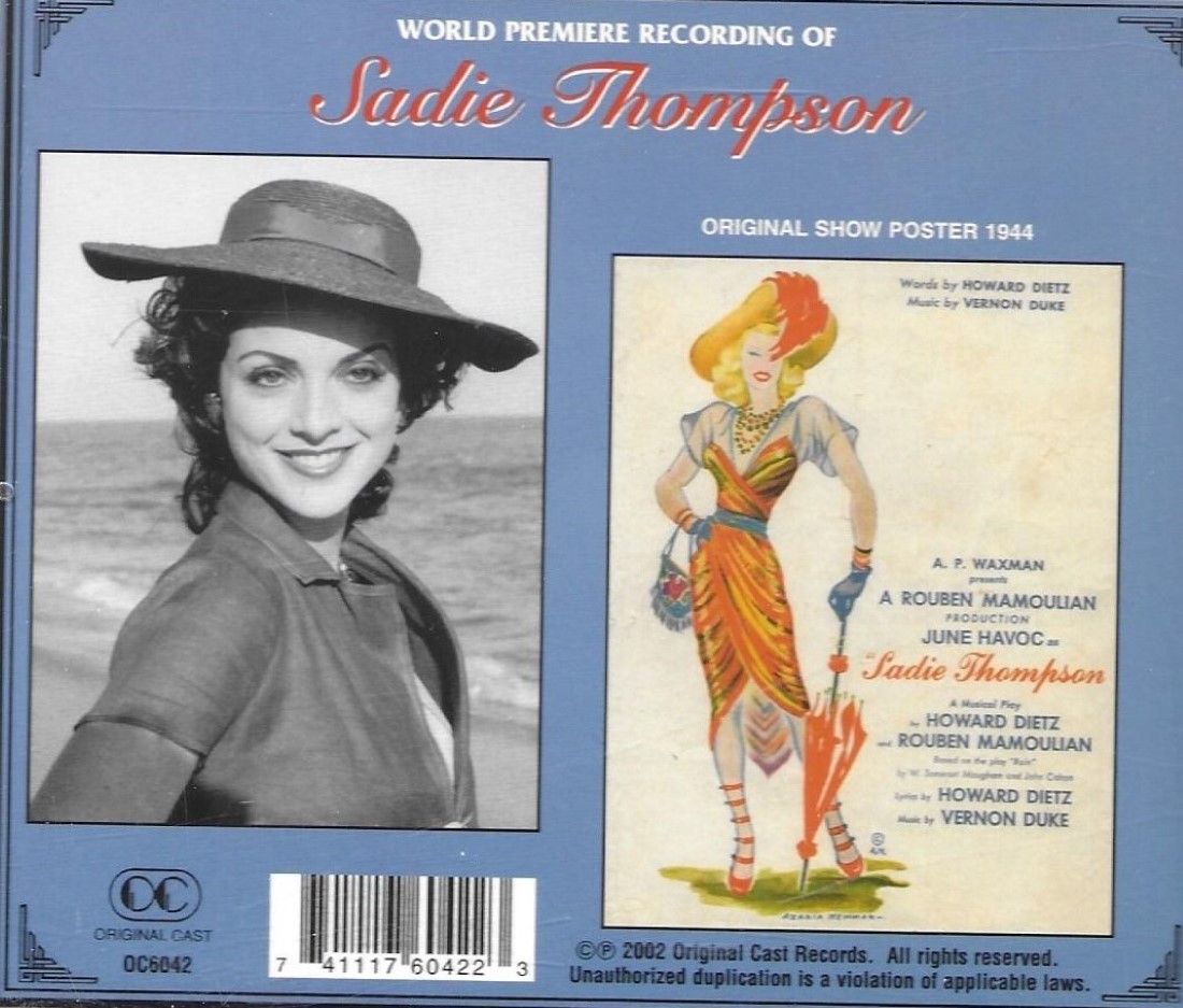 Sadie Thompson (Original Cast Recording) - Click Image to Close