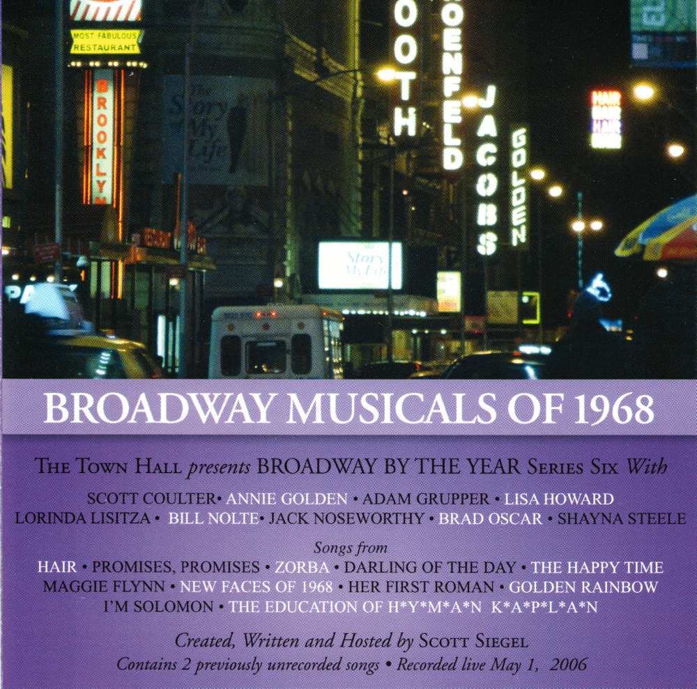 Broadway Musicals Of 1968