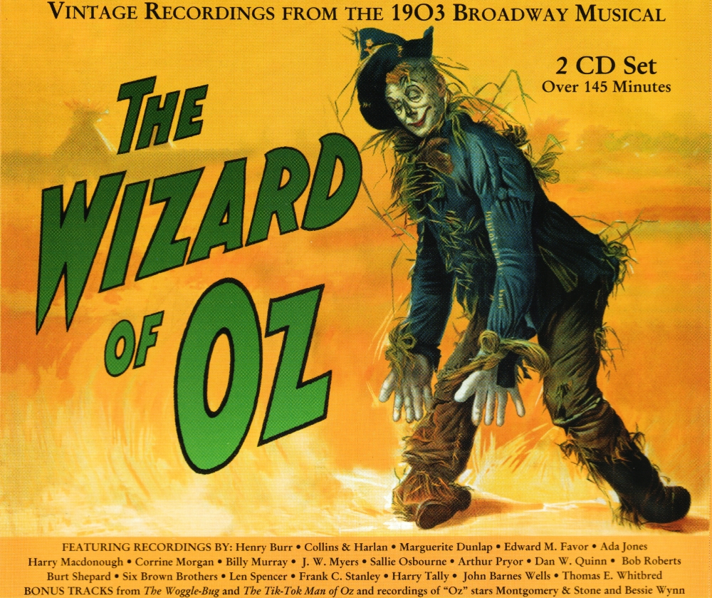 The Wizard Of Oz Original 1903 Cast Recording 2 Cd Book - 